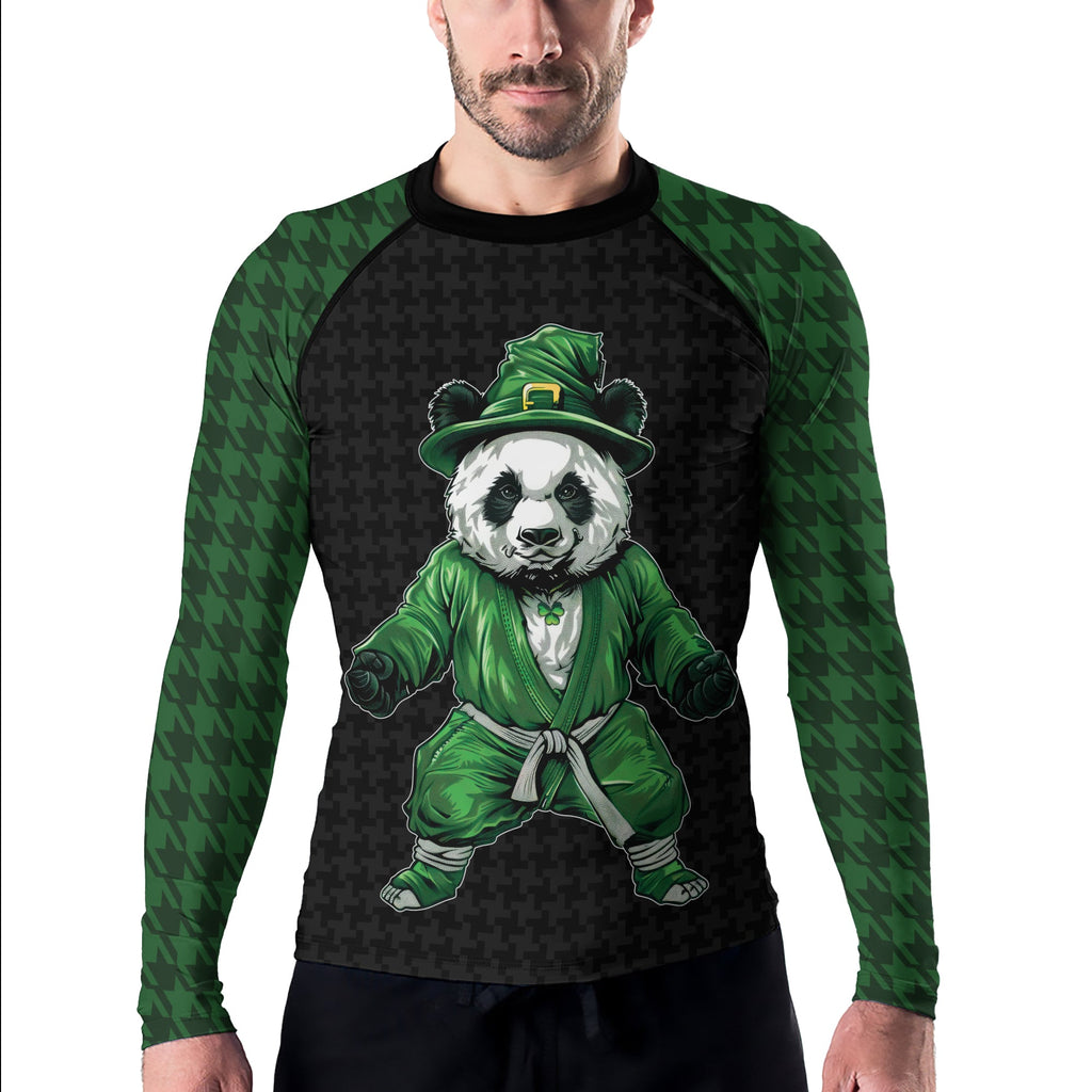 Rashninja Irish Kungfu Panda Men's Long Sleeve Rash Guard