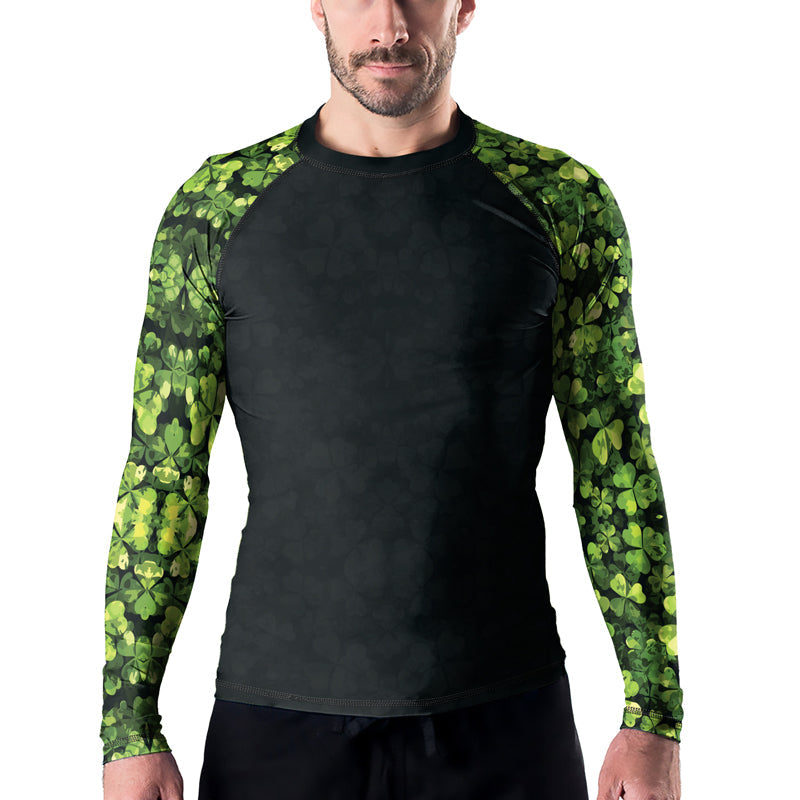 Rashninja Shamrock Warrior Men's Long Sleeve Rash Guard
