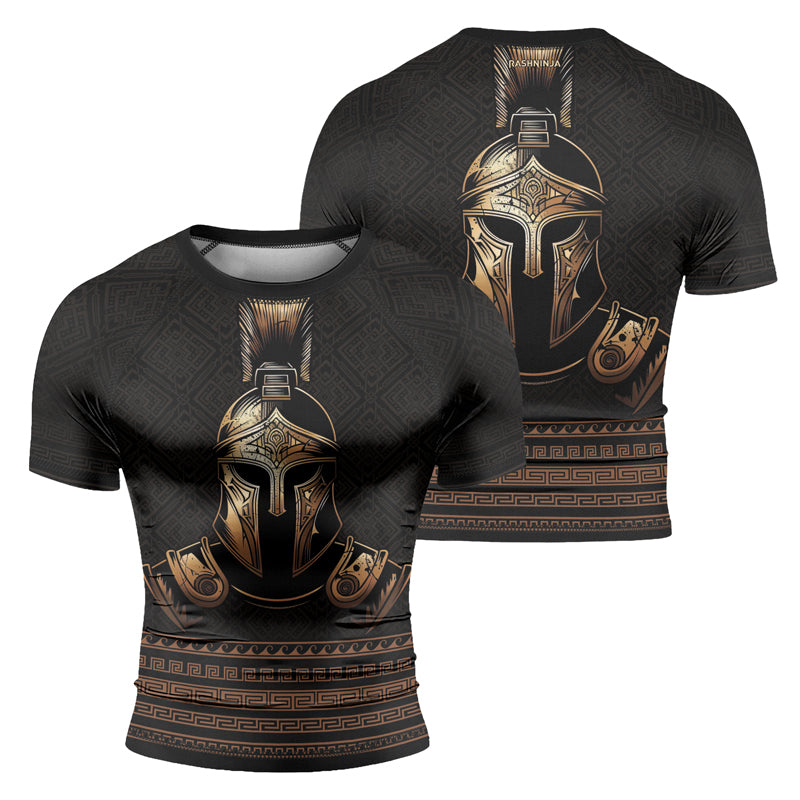 Rashninja Spartan Warrior Forge Men's Short Sleeve Rash Guard