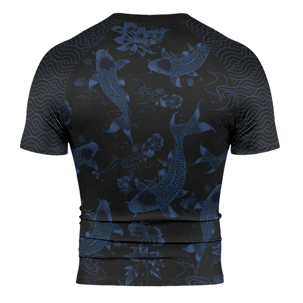 Rashninja Samurai Koi Valor Men's Short Sleeve Rash Guard