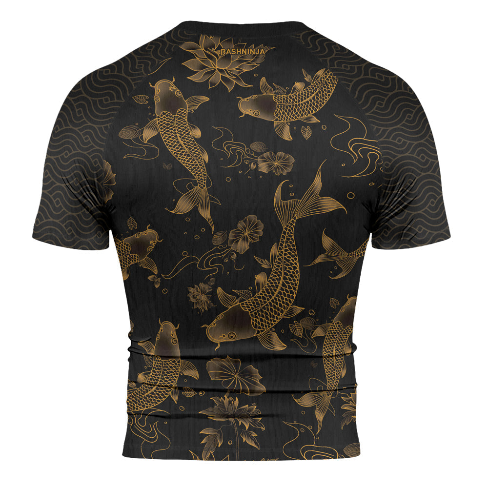 Rashninja Samurai Koi Valor Men's Short Sleeve Rash Guard