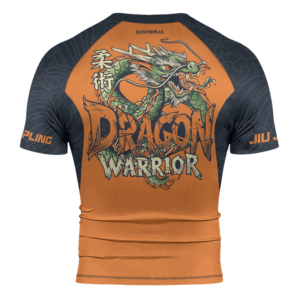 Rashninja Dragon Verdant Blaze Men's Short Sleeve Rash Guard