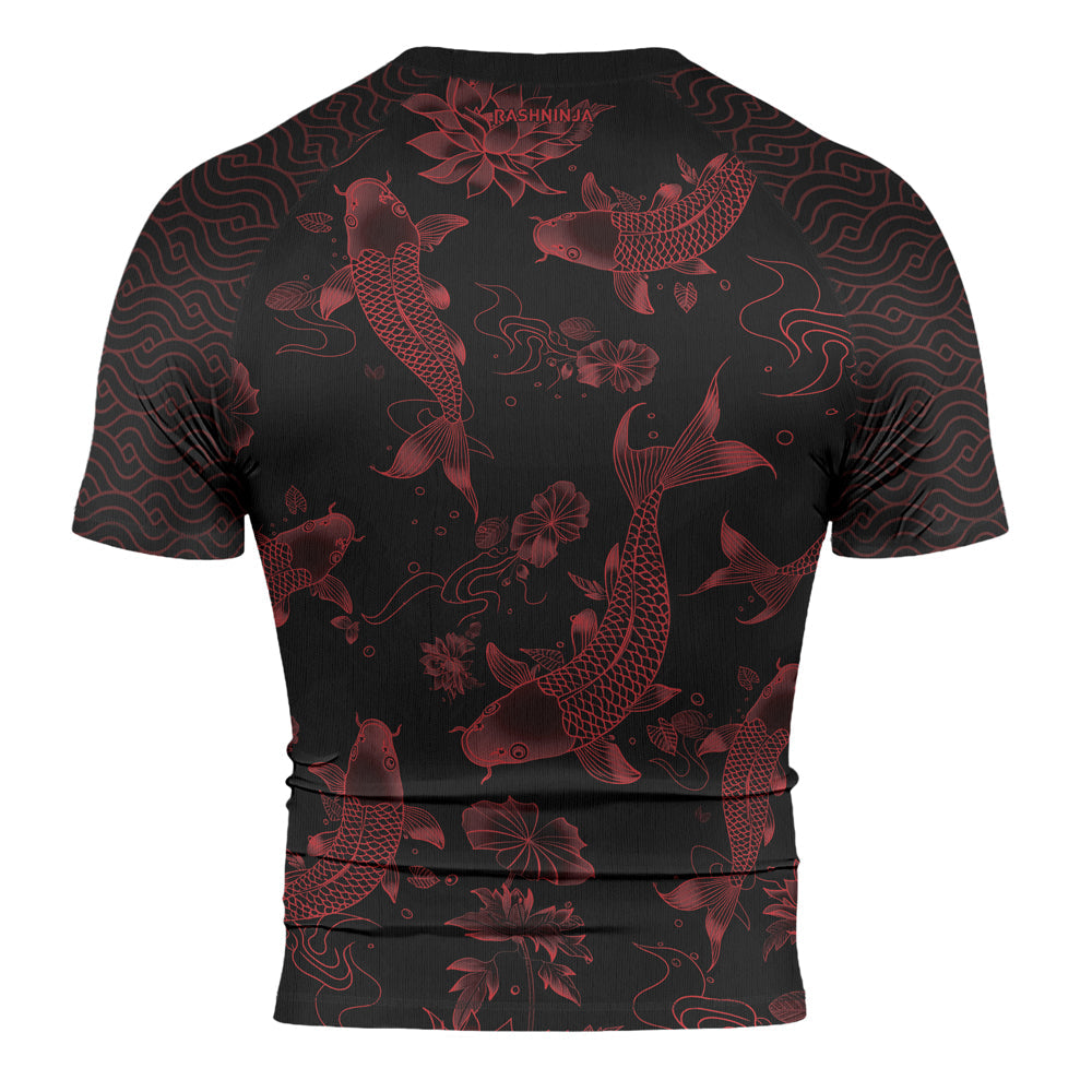 Rashninja Samurai Koi Valor Men's Short Sleeve Rash Guard