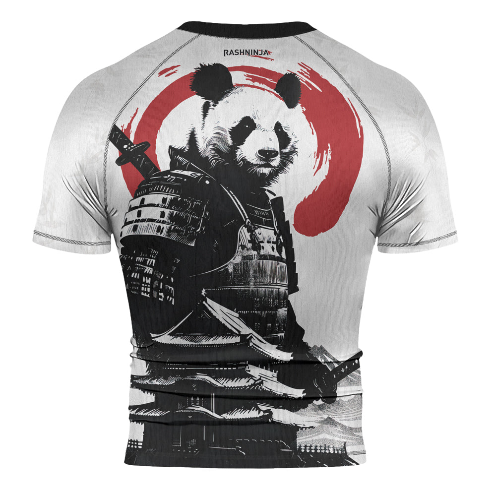 Rashninja Panda Samurai Frost Men's Short Sleeve Rash Guard