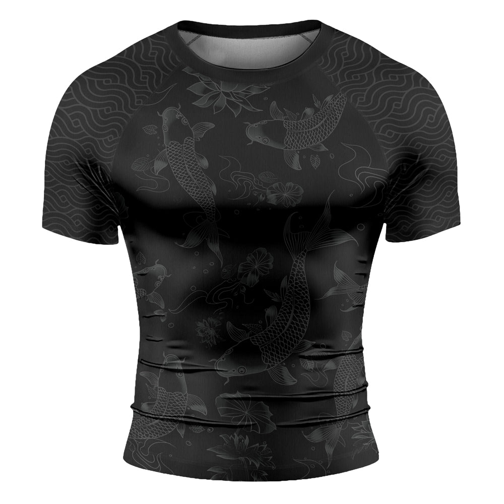 Rashninja Samurai Koi Valor Men's Short Sleeve Rash Guard