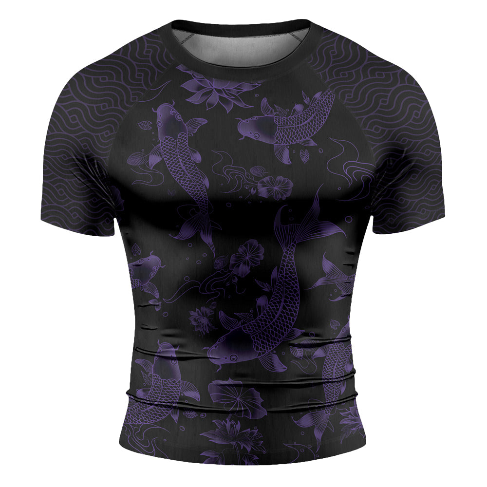 Rashninja Samurai Koi Valor Men's Short Sleeve Rash Guard
