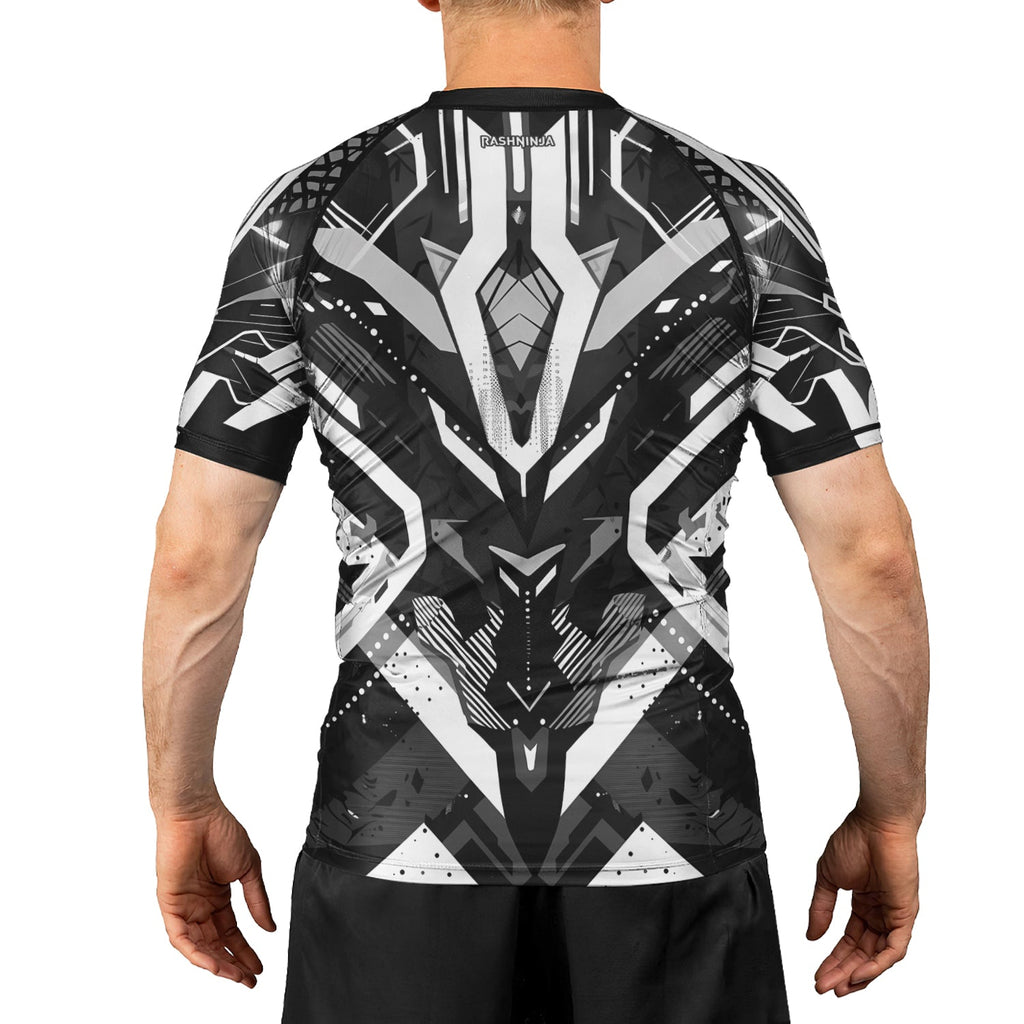 Rashninja Cyber Mech Guardian Men's Short Sleeve Rash Guard