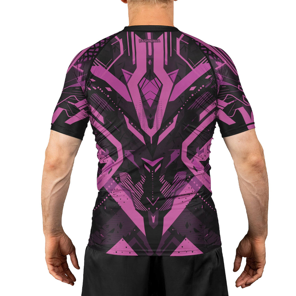 Rashninja Cyber Mech Guardian Men's Short Sleeve Rash Guard