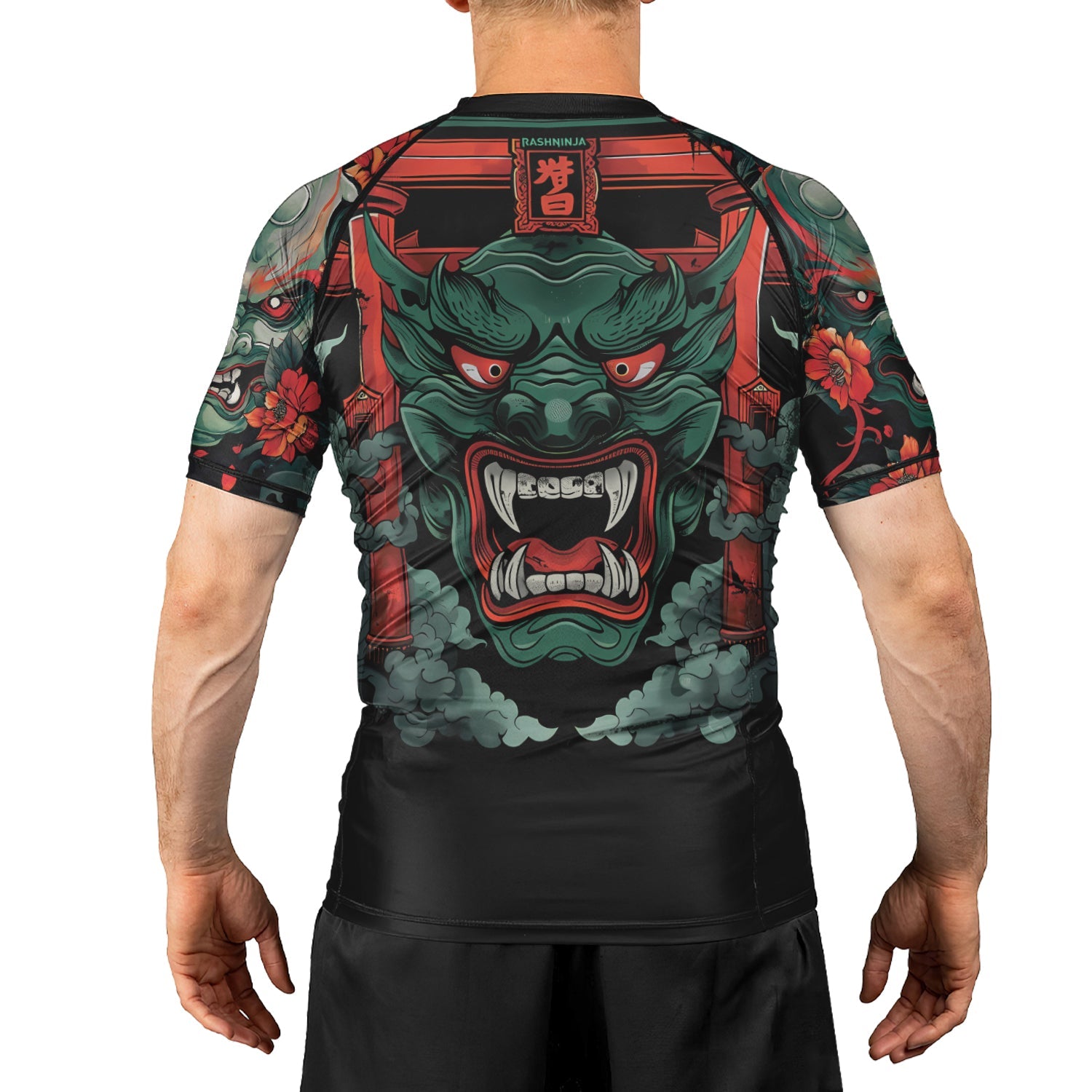 Rashninja Samurai Oni Wrath Men's Short Sleeve Rash Guard