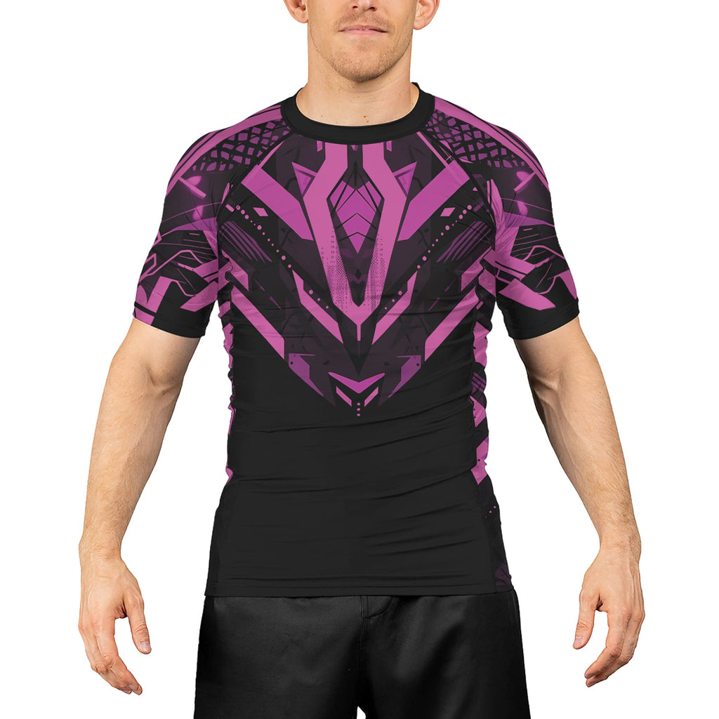 Rashninja Cyber Mech Guardian Men's Short Sleeve Rash Guard
