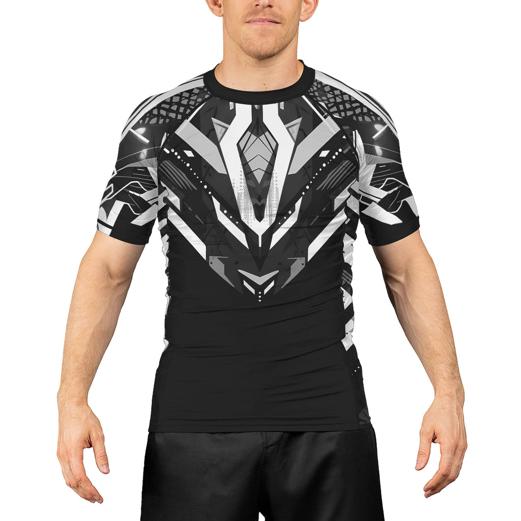 Rashninja Cyber Mech Guardian Men's Short Sleeve Rash Guard
