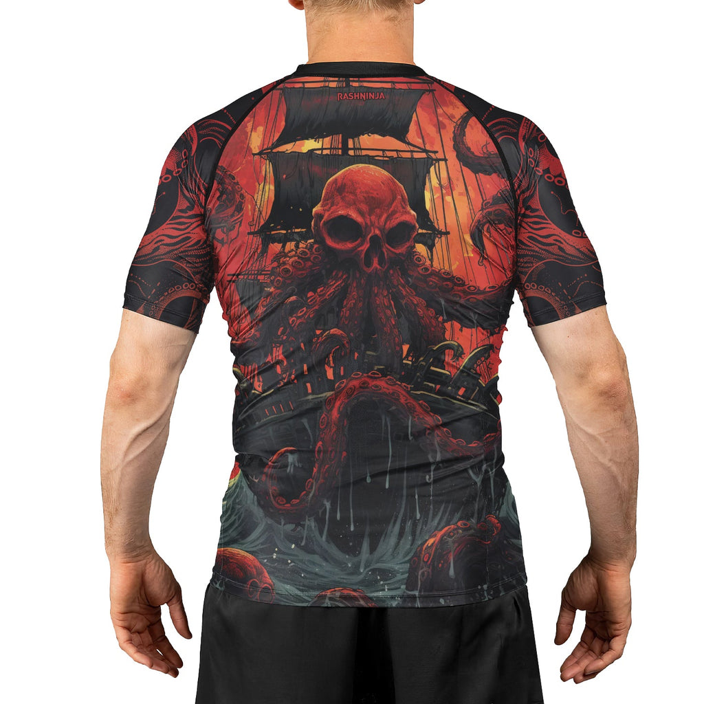 Rashninja Octopus Havoc Men's Short Sleeve Rash Guard