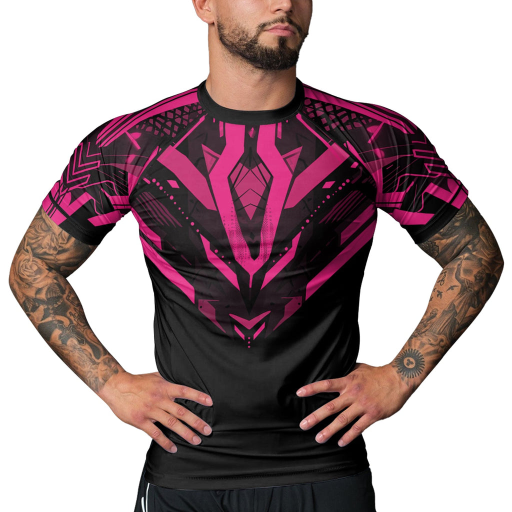 Rashninja Cyber Mech Guardian Men's Short Sleeve Rash Guard