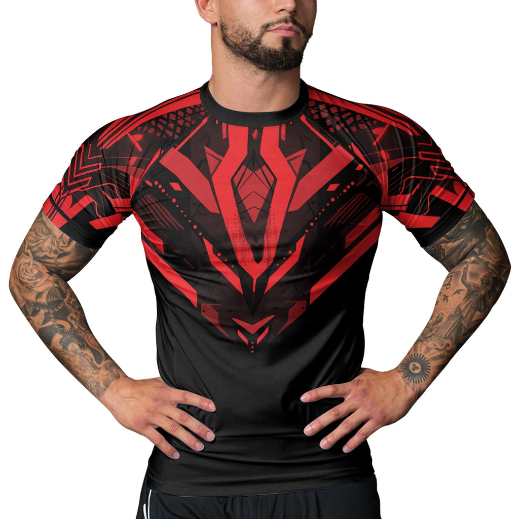 Rashninja Cyber Mech Guardian Men's Short Sleeve Rash Guard