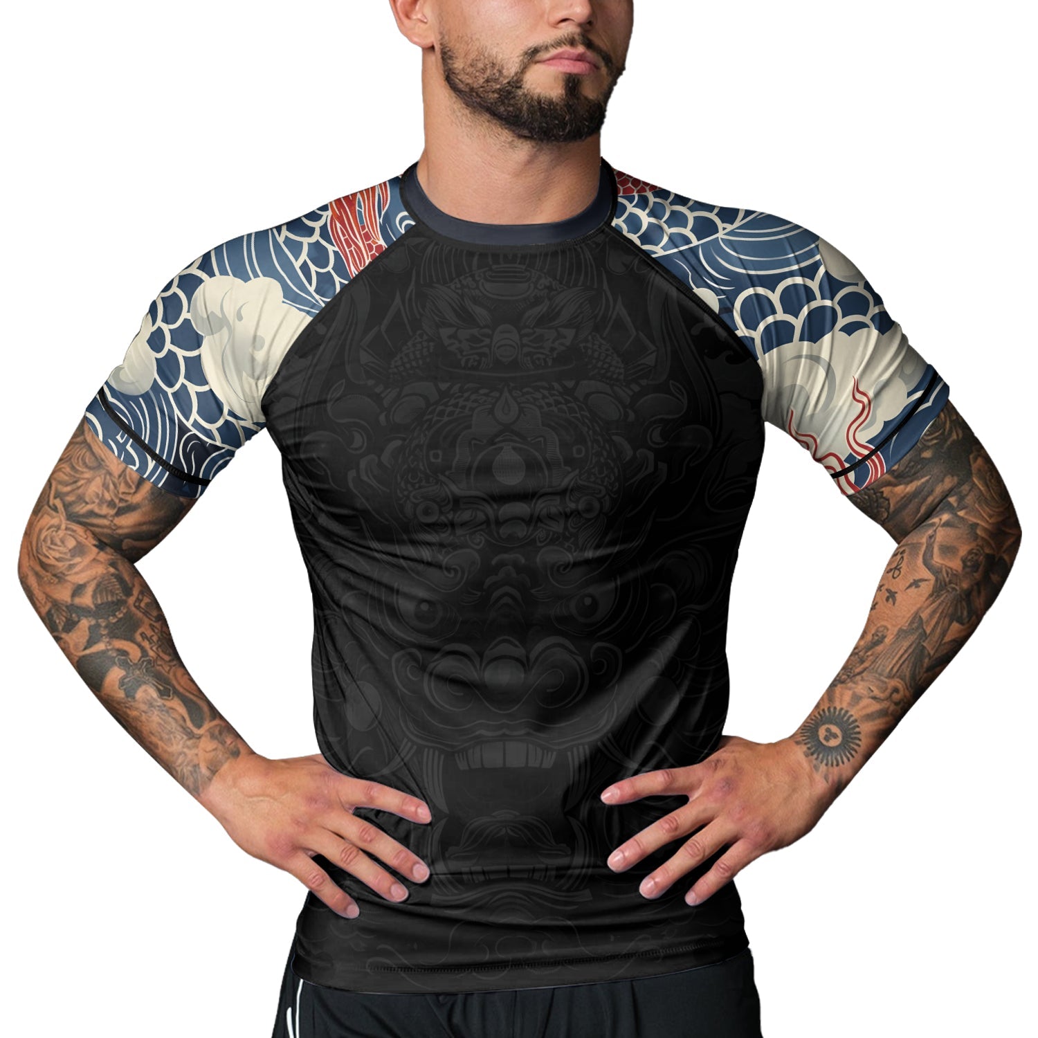 Rashninja Dragon Fury Reign Men's Short Sleeve Rash Guard