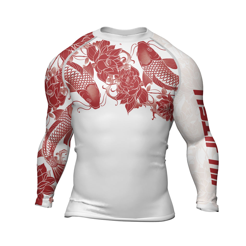 Rashninja Samurai Koi Harmony Men's Long Sleeve Rash Guard
