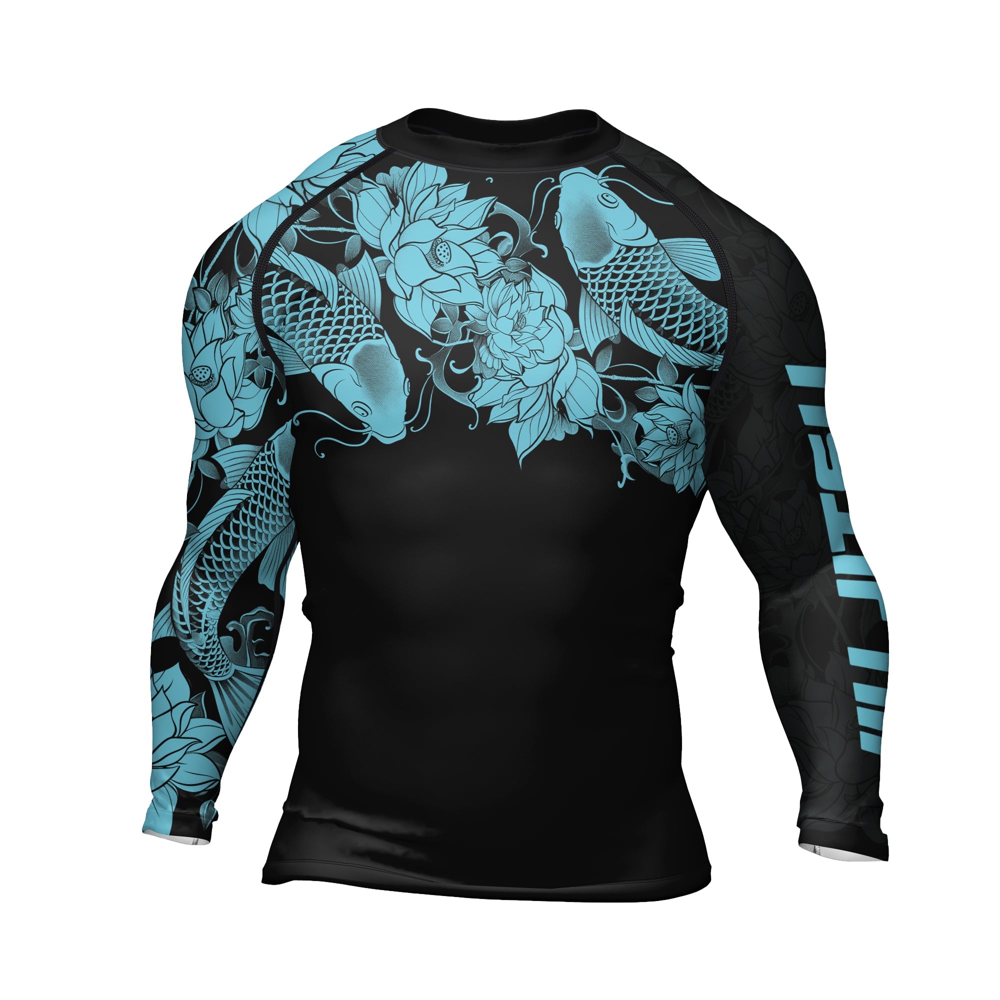 Rashninja Samurai Koi Harmony Men's Long Sleeve Rash Guard