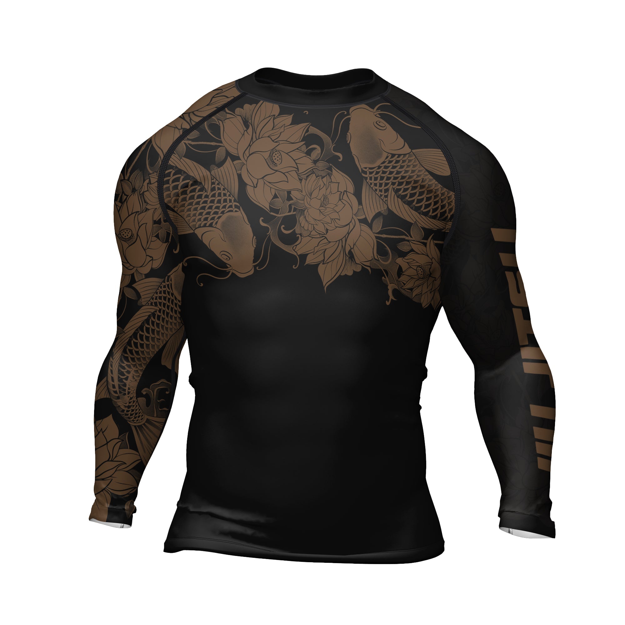 Rashninja Samurai Koi Harmony Men's Long Sleeve Rash Guard