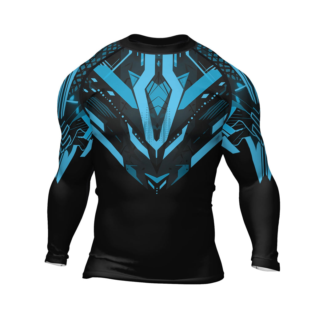 Rashninja Cyber Mech Guardian Men's Long Sleeve Rash Guard