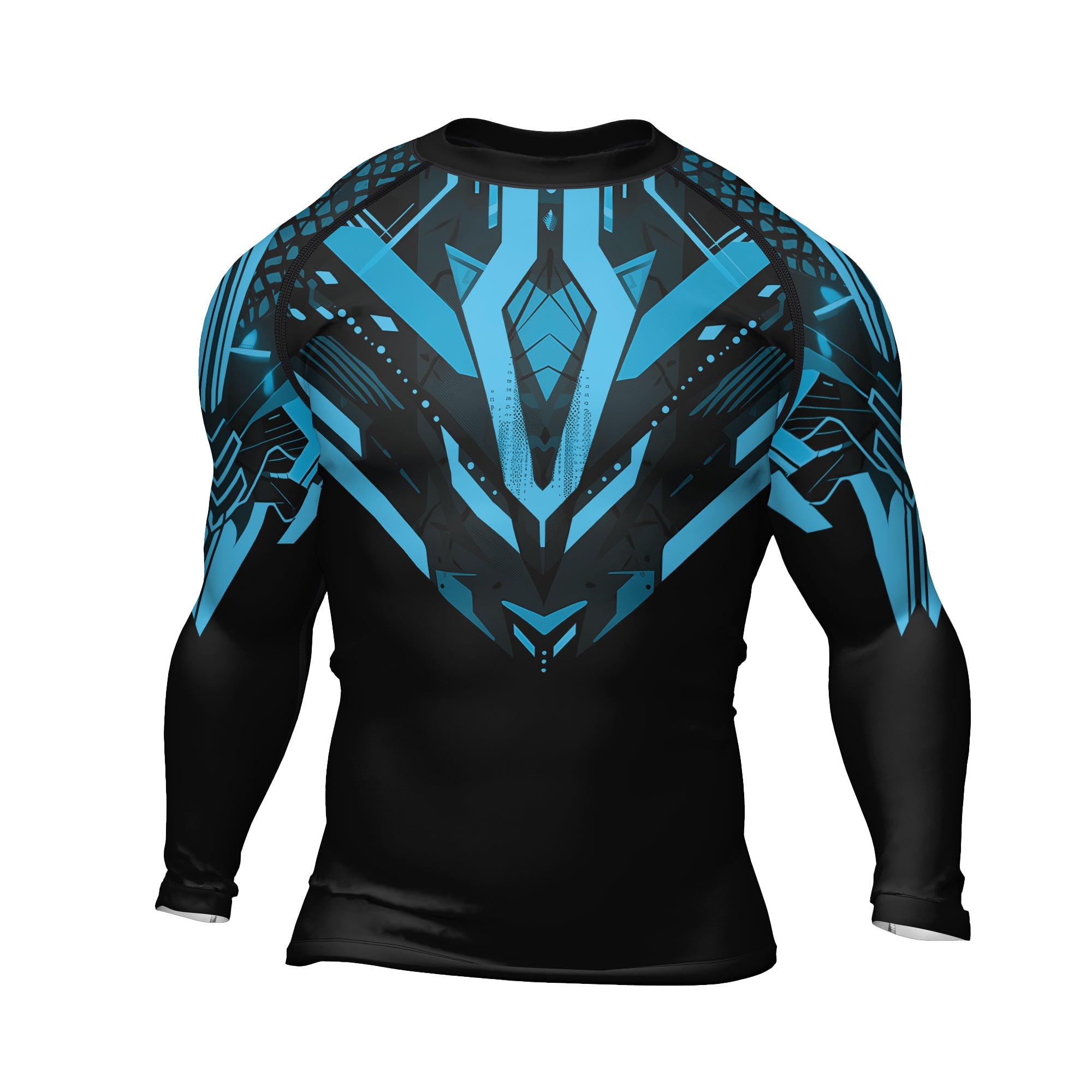 Rashninja Cyber Mech Guardian Men's Long Sleeve Rash Guard