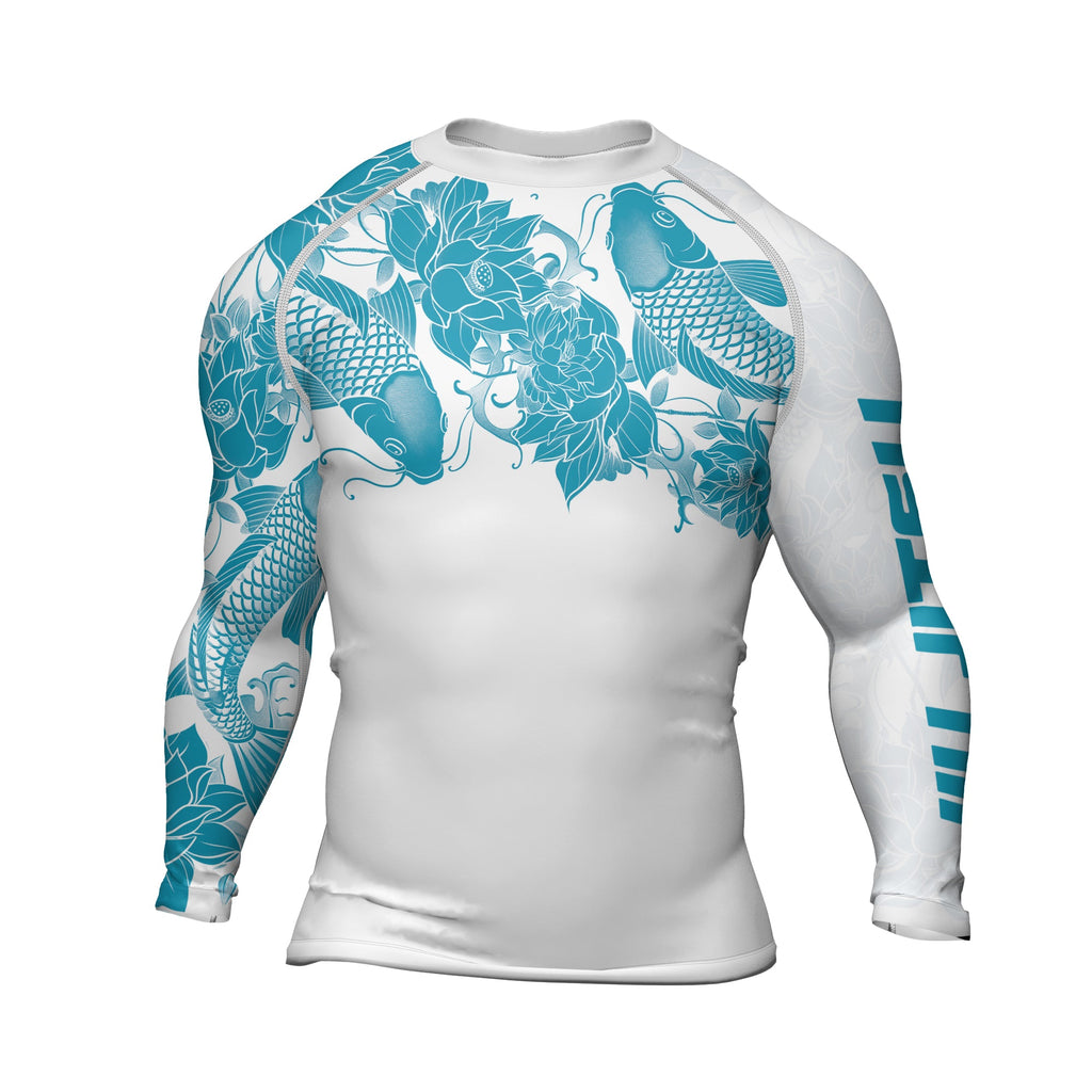 Rashninja Samurai Koi Harmony Men's Long Sleeve Rash Guard
