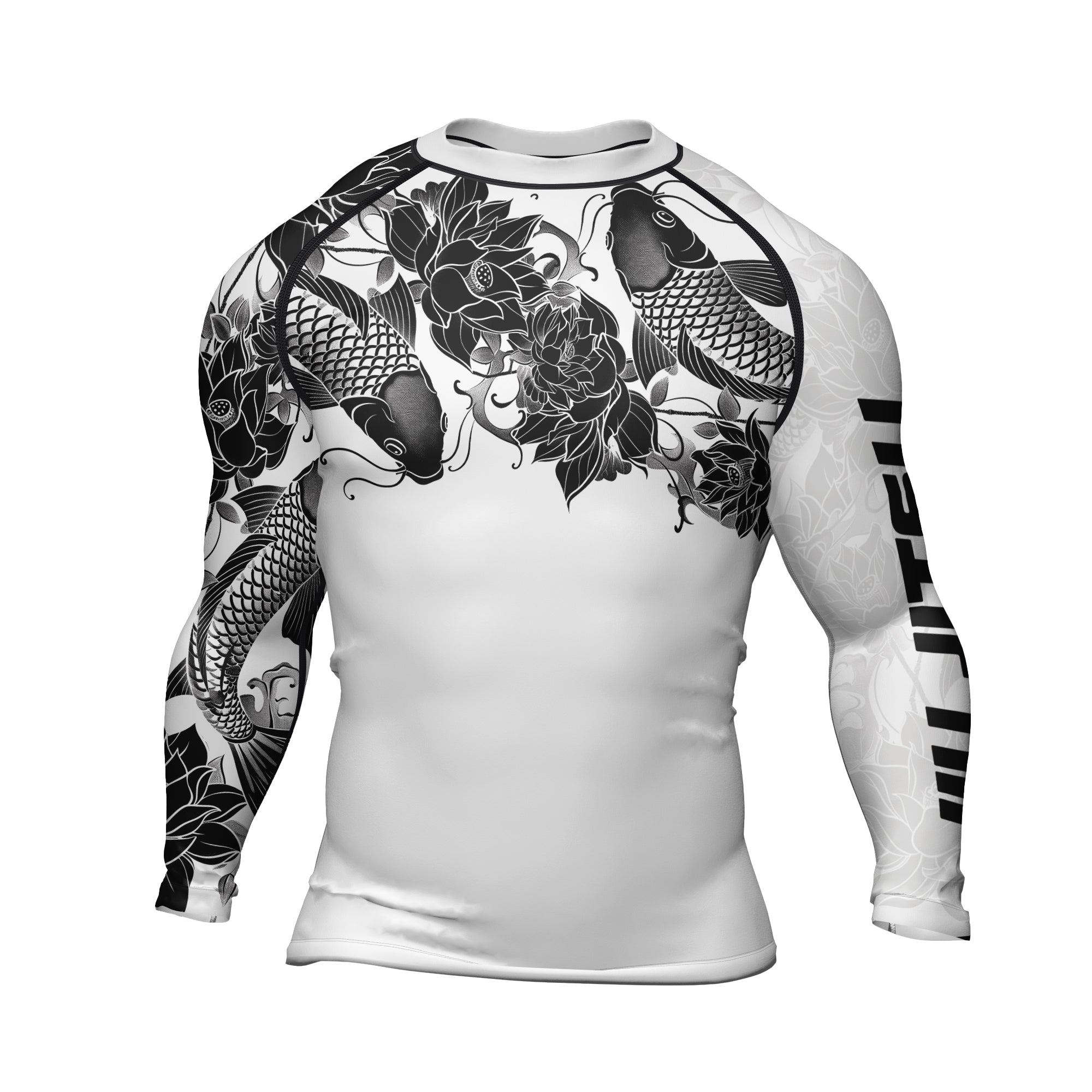 Rashninja Samurai Koi Harmony Men's Long Sleeve Rash Guard