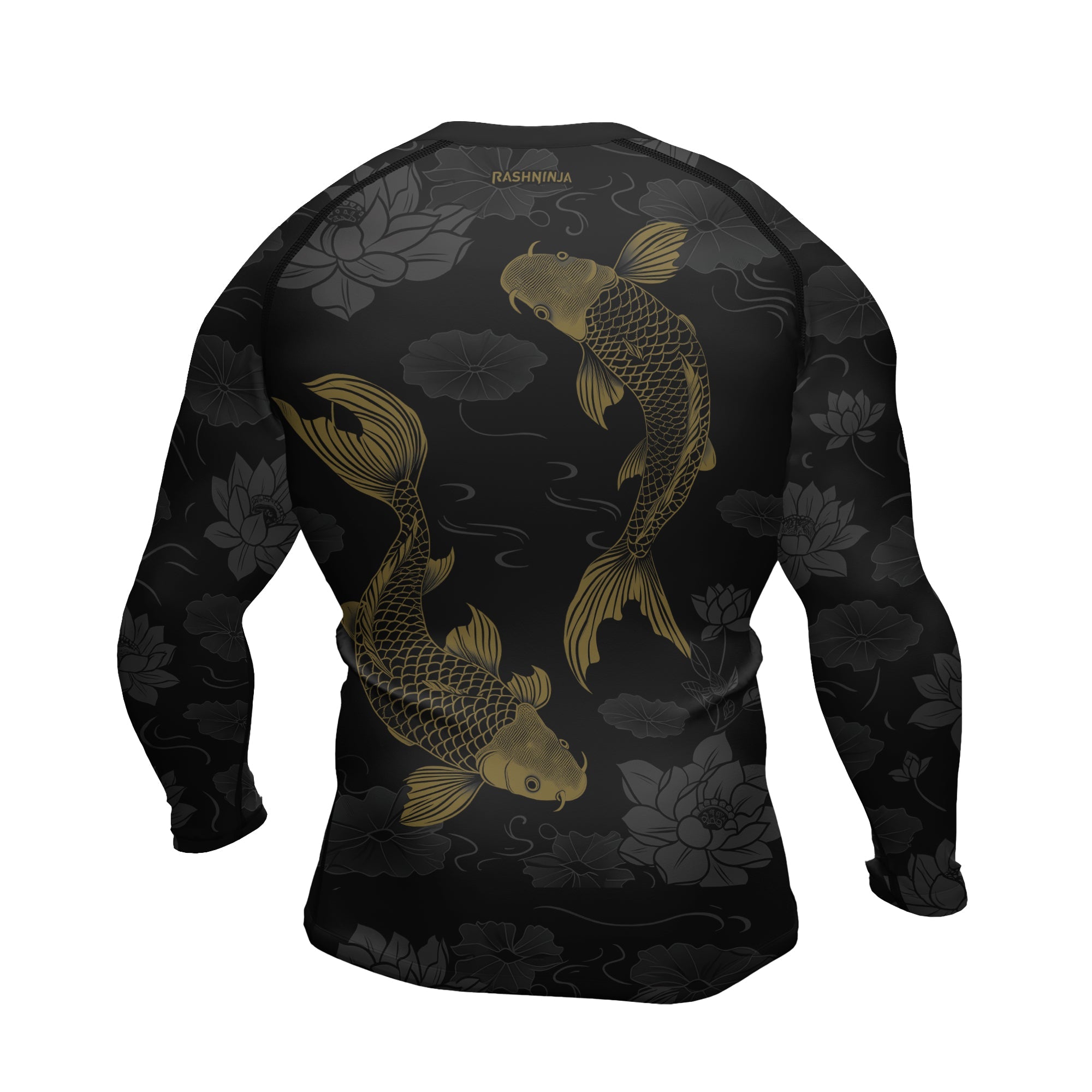 Rashninja Samurai Koi Serenity Men's Long Sleeve Rash Guard