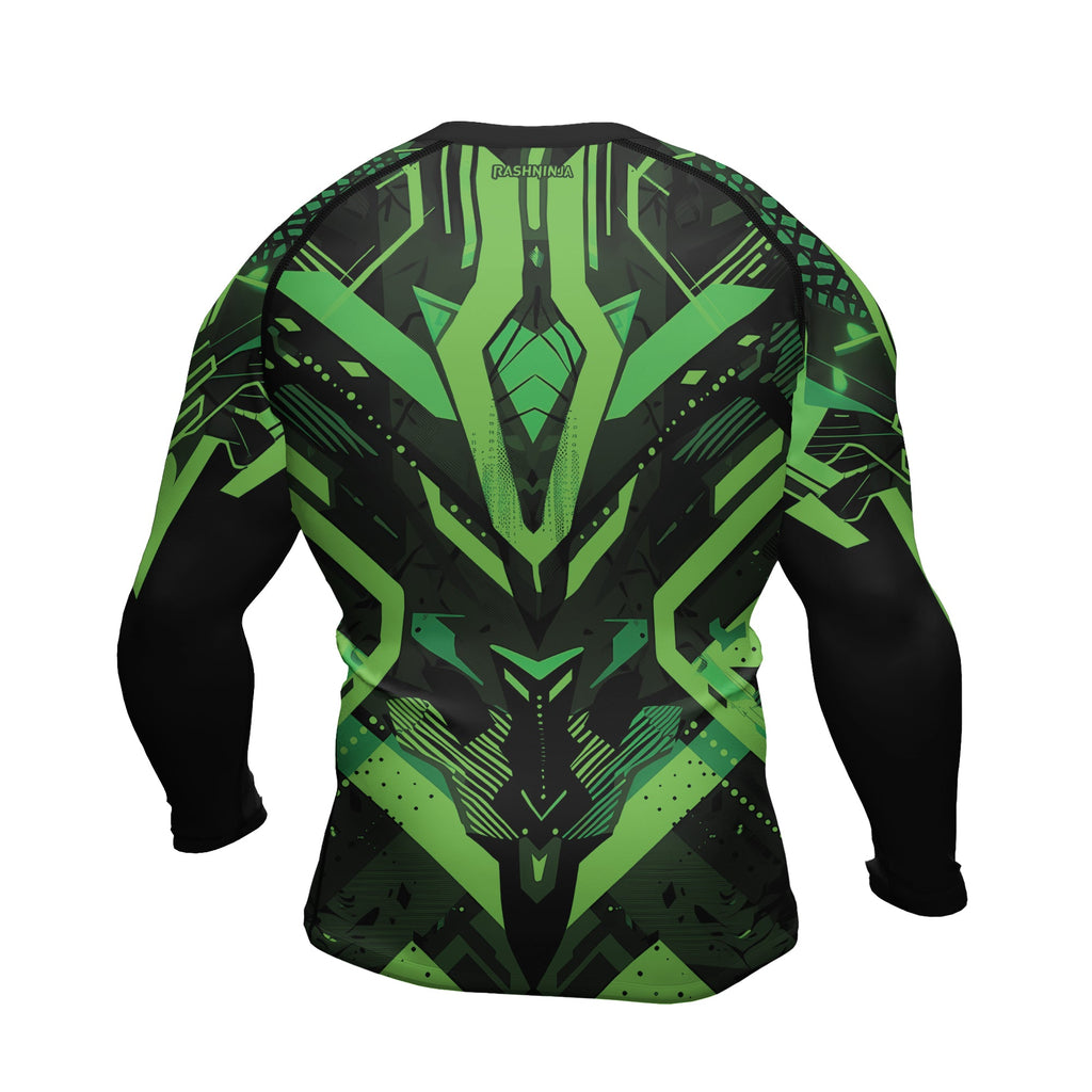 Rashninja Cyber Mech Guardian Men's Long Sleeve Rash Guard
