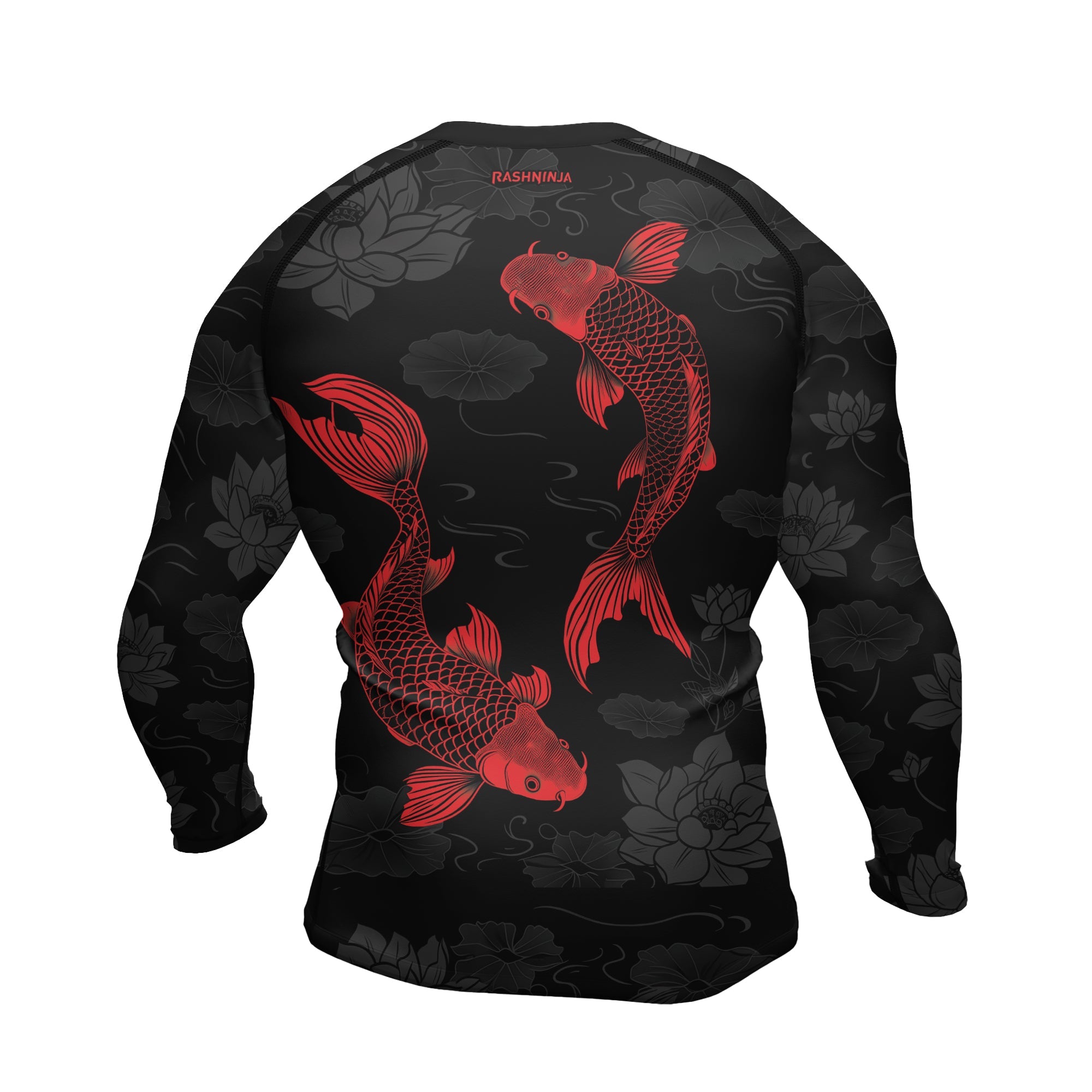 Rashninja Samurai Koi Serenity Men's Long Sleeve Rash Guard