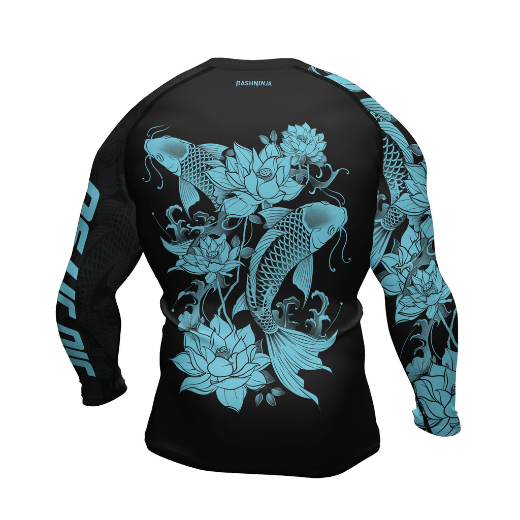 Rashninja Samurai Koi Harmony Men's Long Sleeve Rash Guard