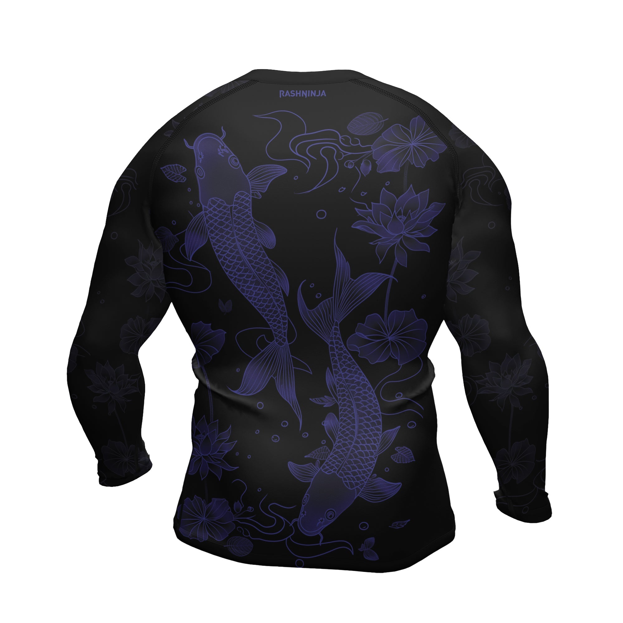 Rashninja Koi Lotus Flow Men's Long Sleeve Rash Guard