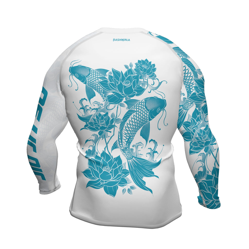Rashninja Samurai Koi Harmony Men's Long Sleeve Rash Guard