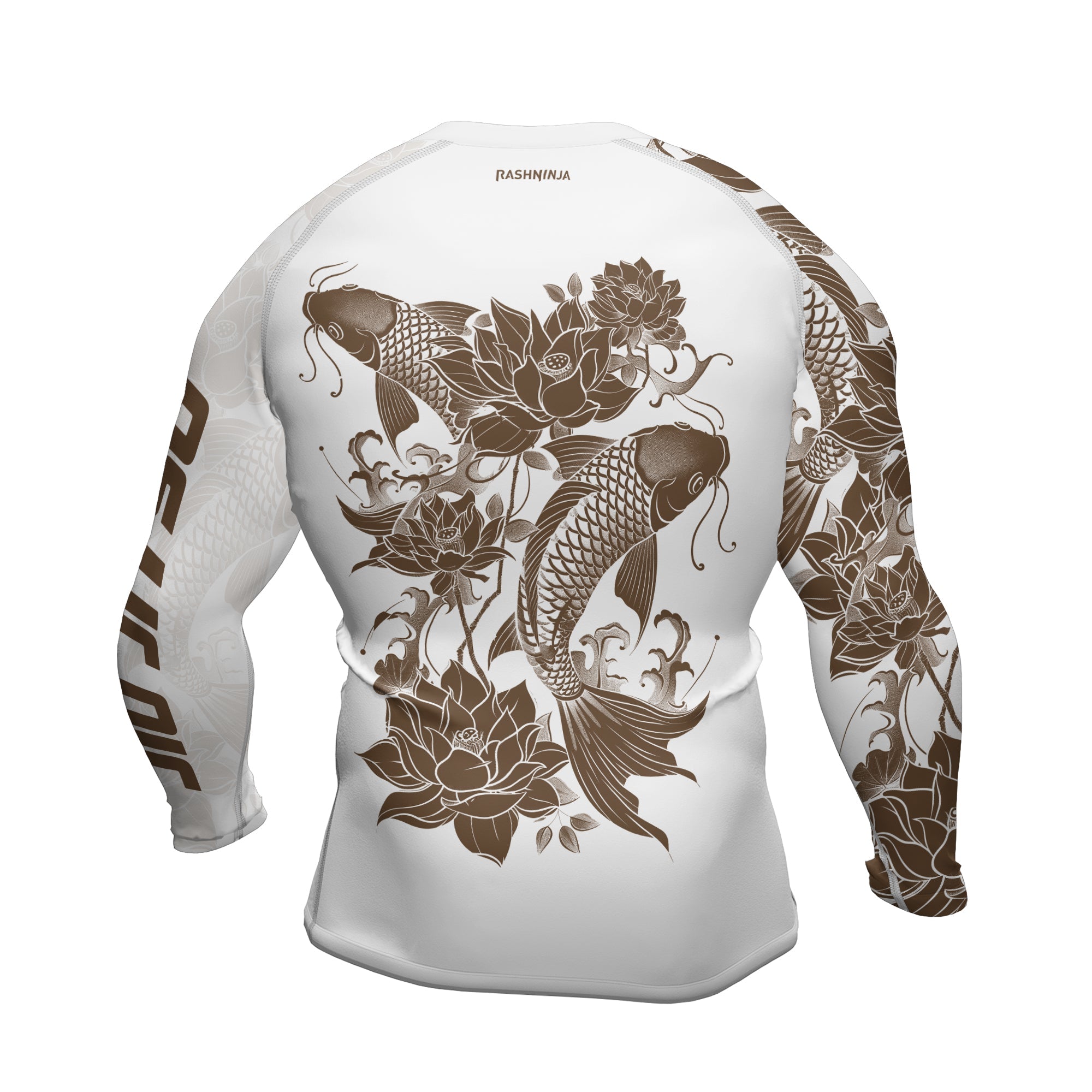 Rashninja Samurai Koi Harmony Men's Long Sleeve Rash Guard