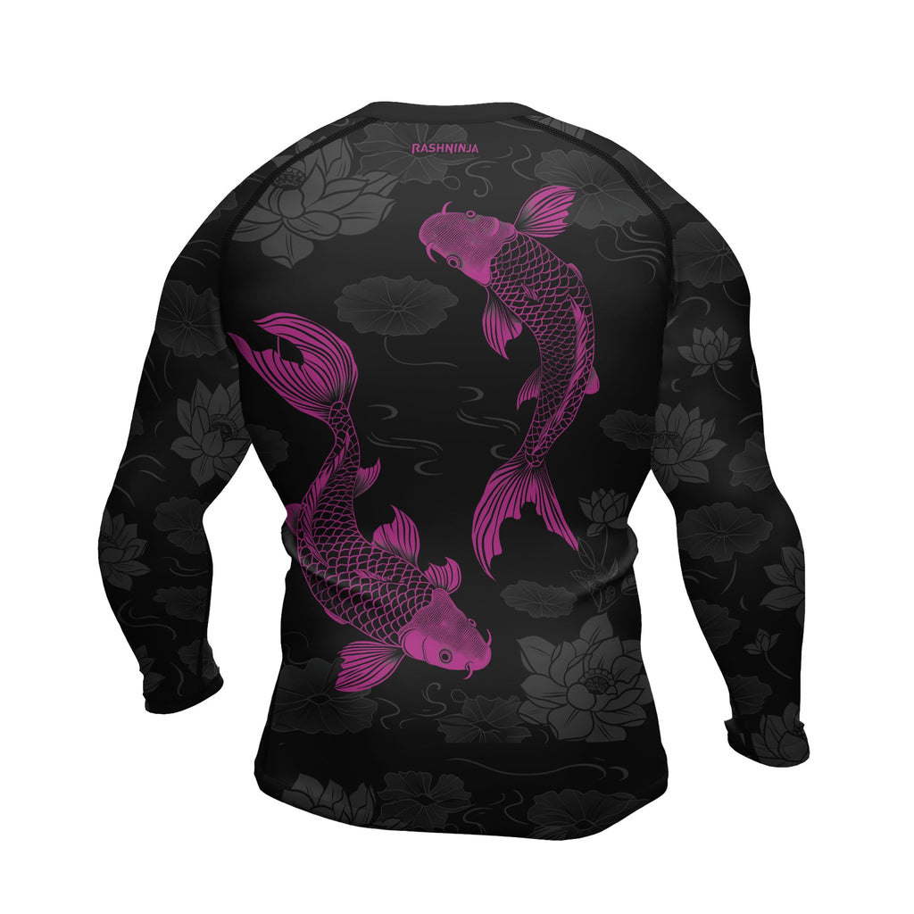 Rashninja Samurai Koi Serenity Men's Long Sleeve Rash Guard