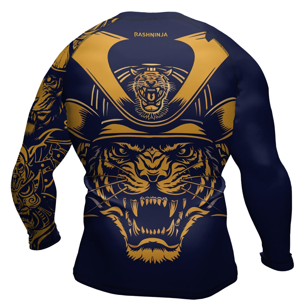 Rashninja Tiger Samurai Men's Long Sleeve Rash Guard