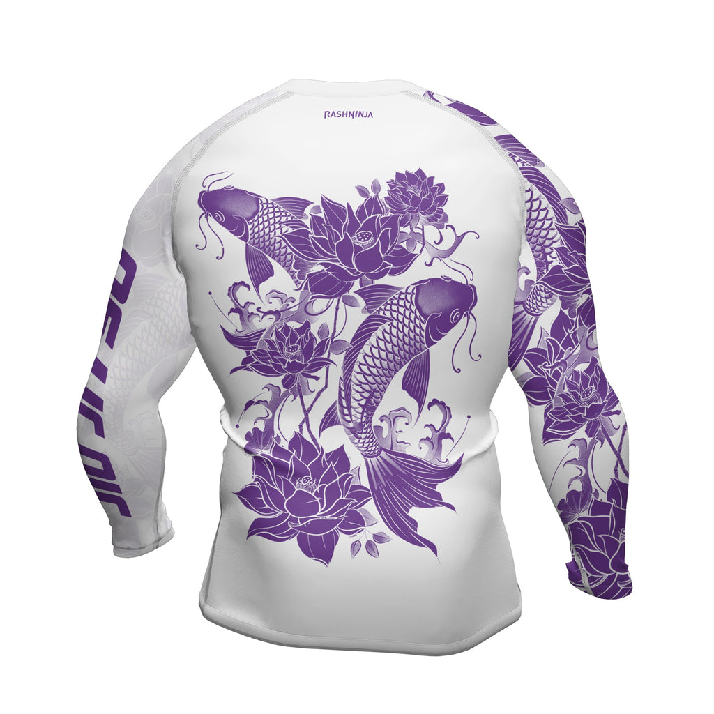 Rashninja Samurai Koi Harmony Men's Long Sleeve Rash Guard