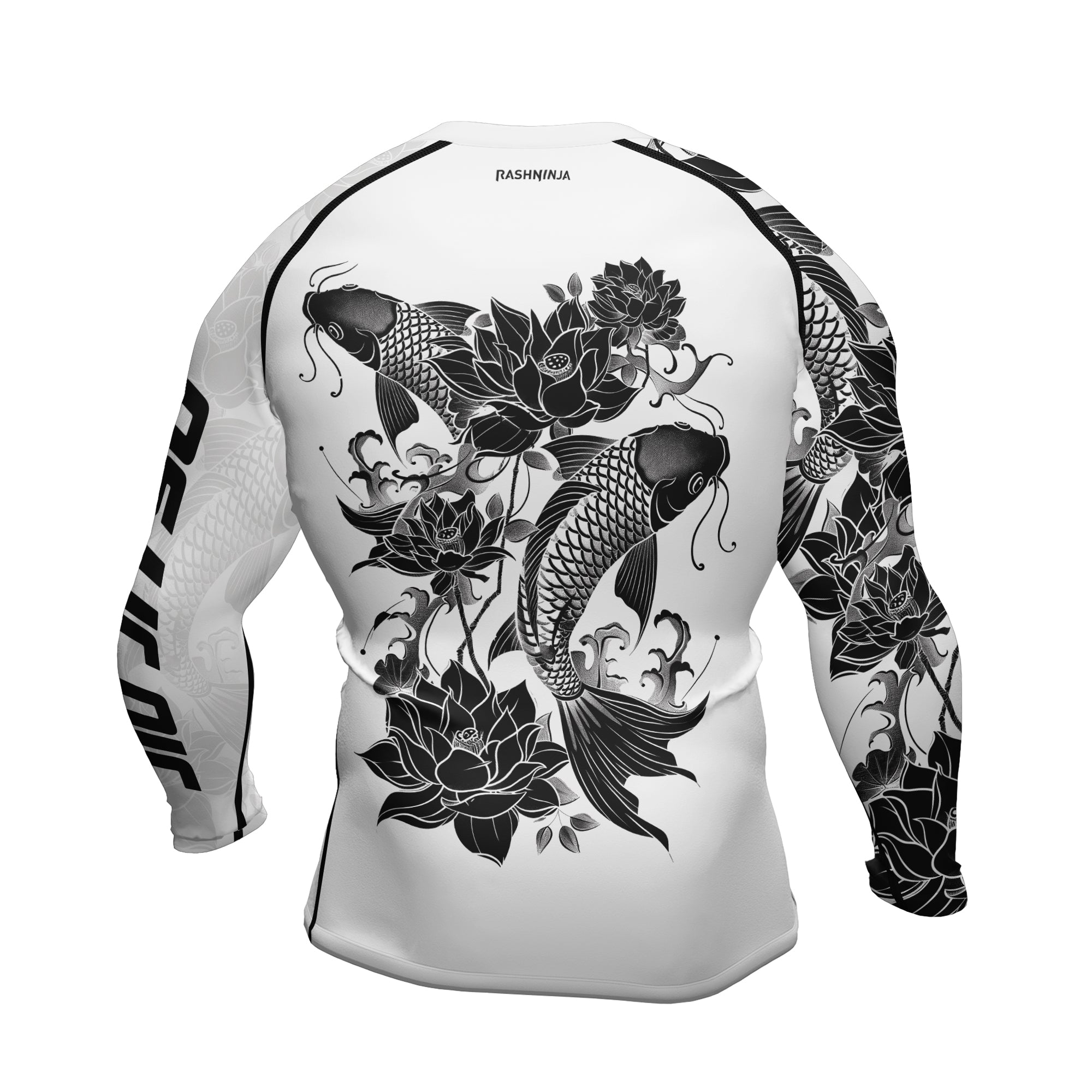 Rashninja Samurai Koi Harmony Men's Long Sleeve Rash Guard