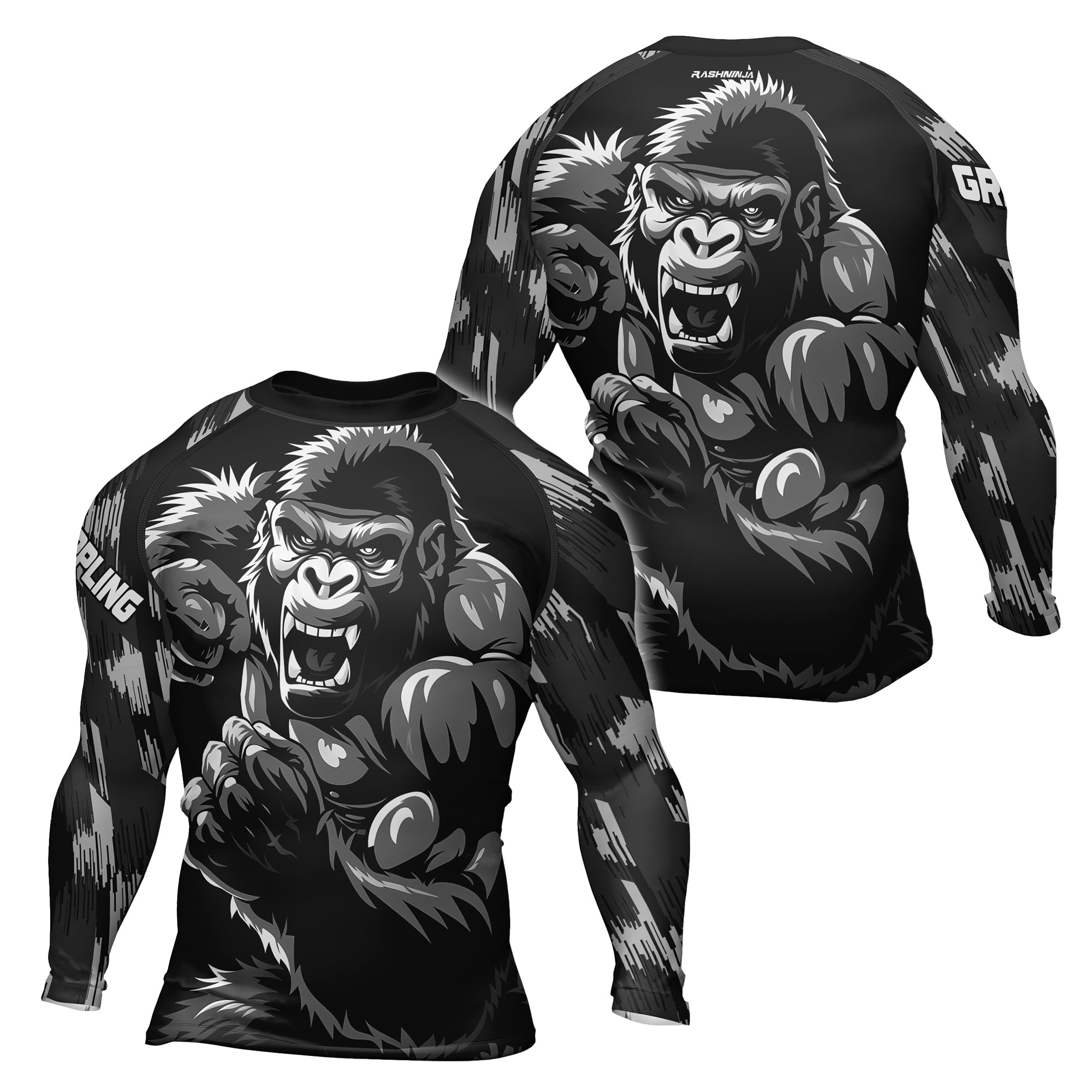 Rashninja Gorilla Roar Dominator Men's Long Sleeve Rash Guard