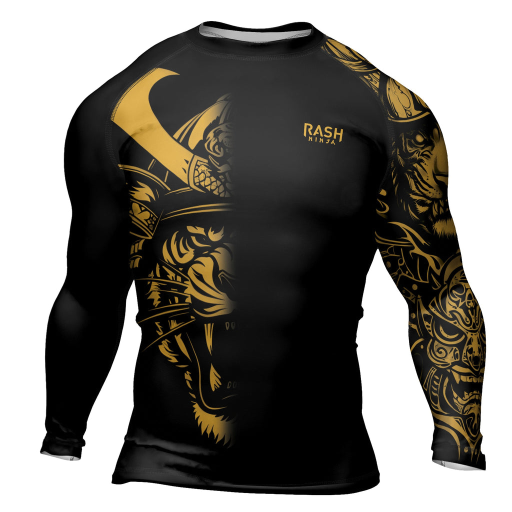 Rashninja Tiger Samurai Men's Long Sleeve Rash Guard