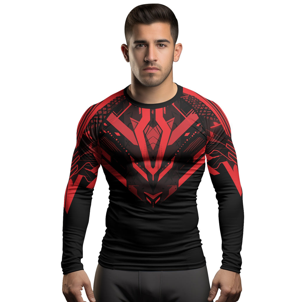Rashninja Cyber Mech Guardian Men's Long Sleeve Rash Guard