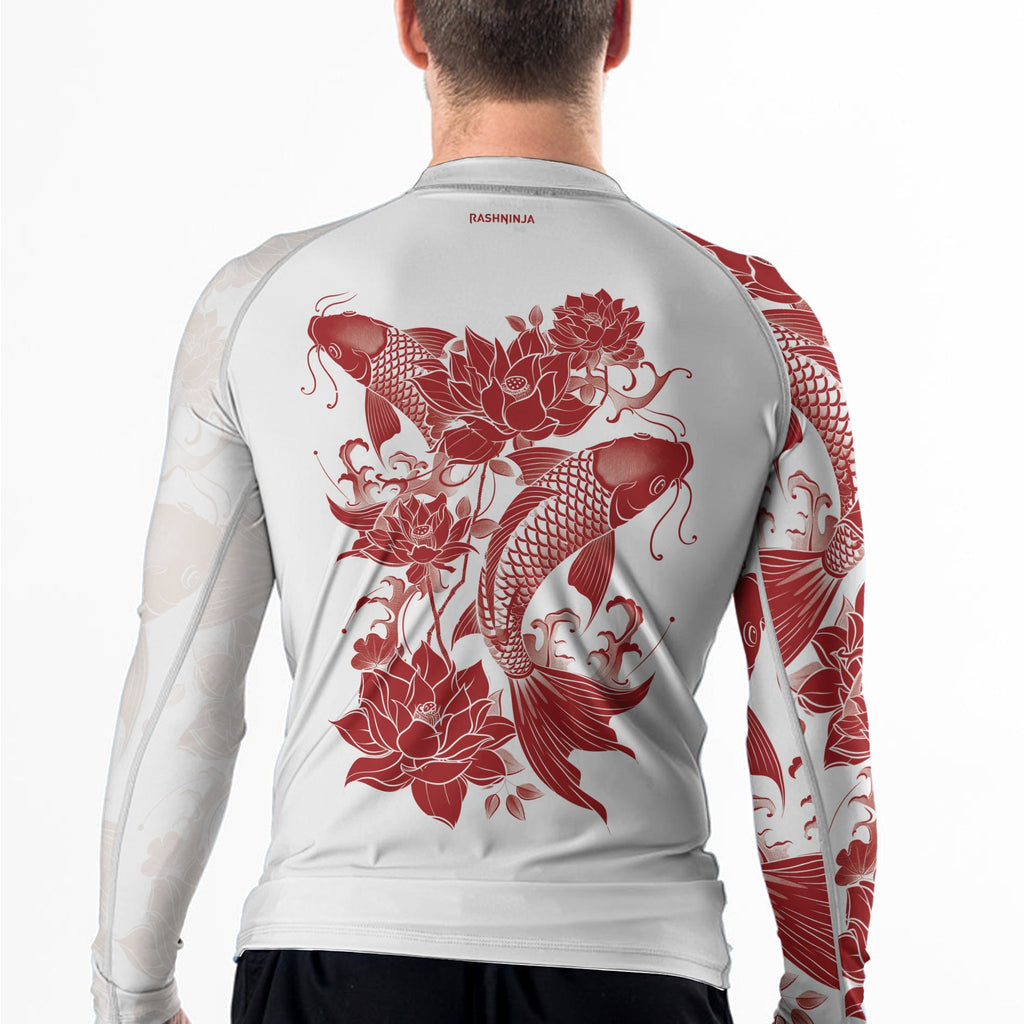 Rashninja Samurai Koi Harmony Men's Long Sleeve Rash Guard