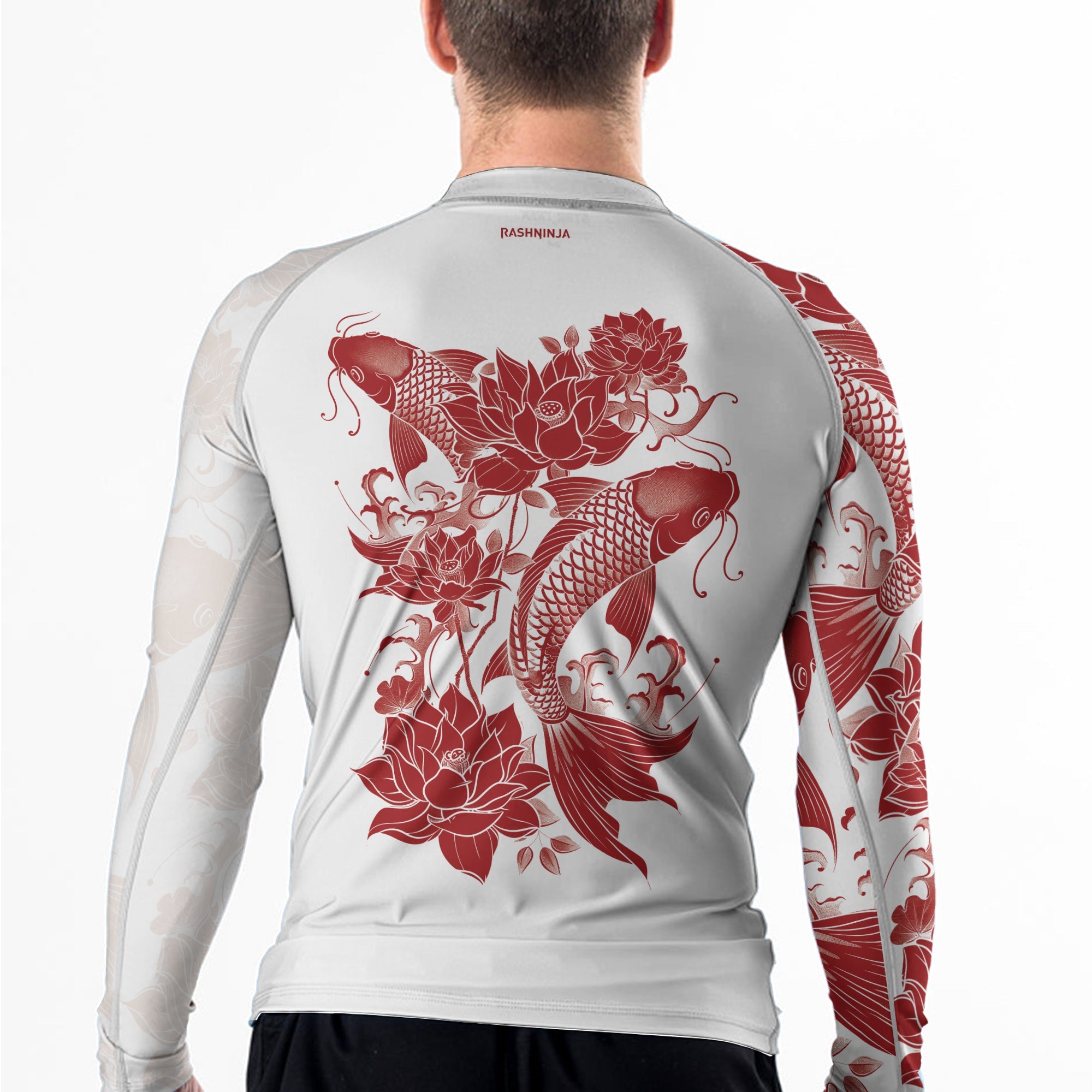 Rashninja Samurai Koi Harmony Men's Long Sleeve Rash Guard