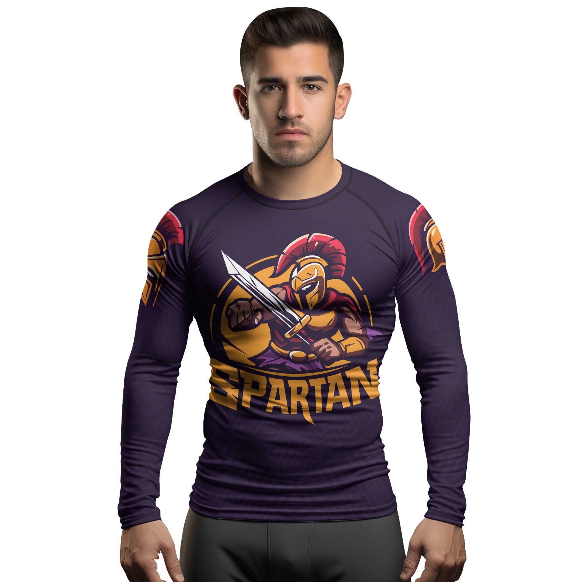Rashninja Spartan Defender Men's Long Sleeve Rash Guard