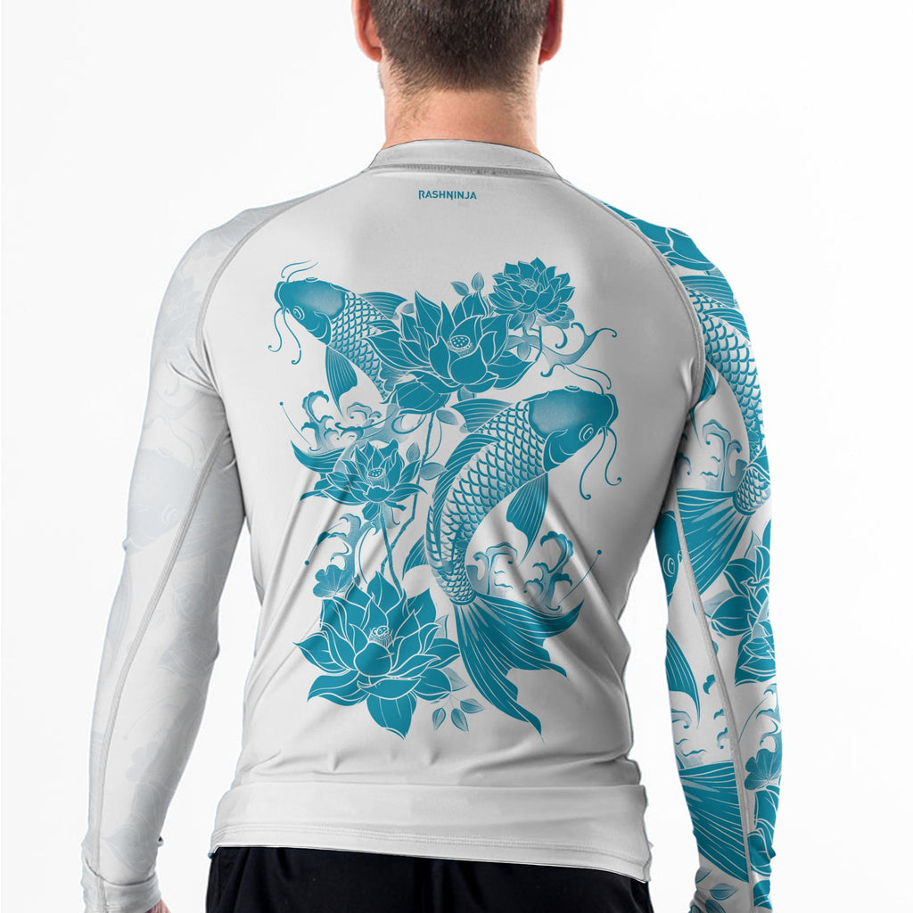 Rashninja Samurai Koi Harmony Men's Long Sleeve Rash Guard