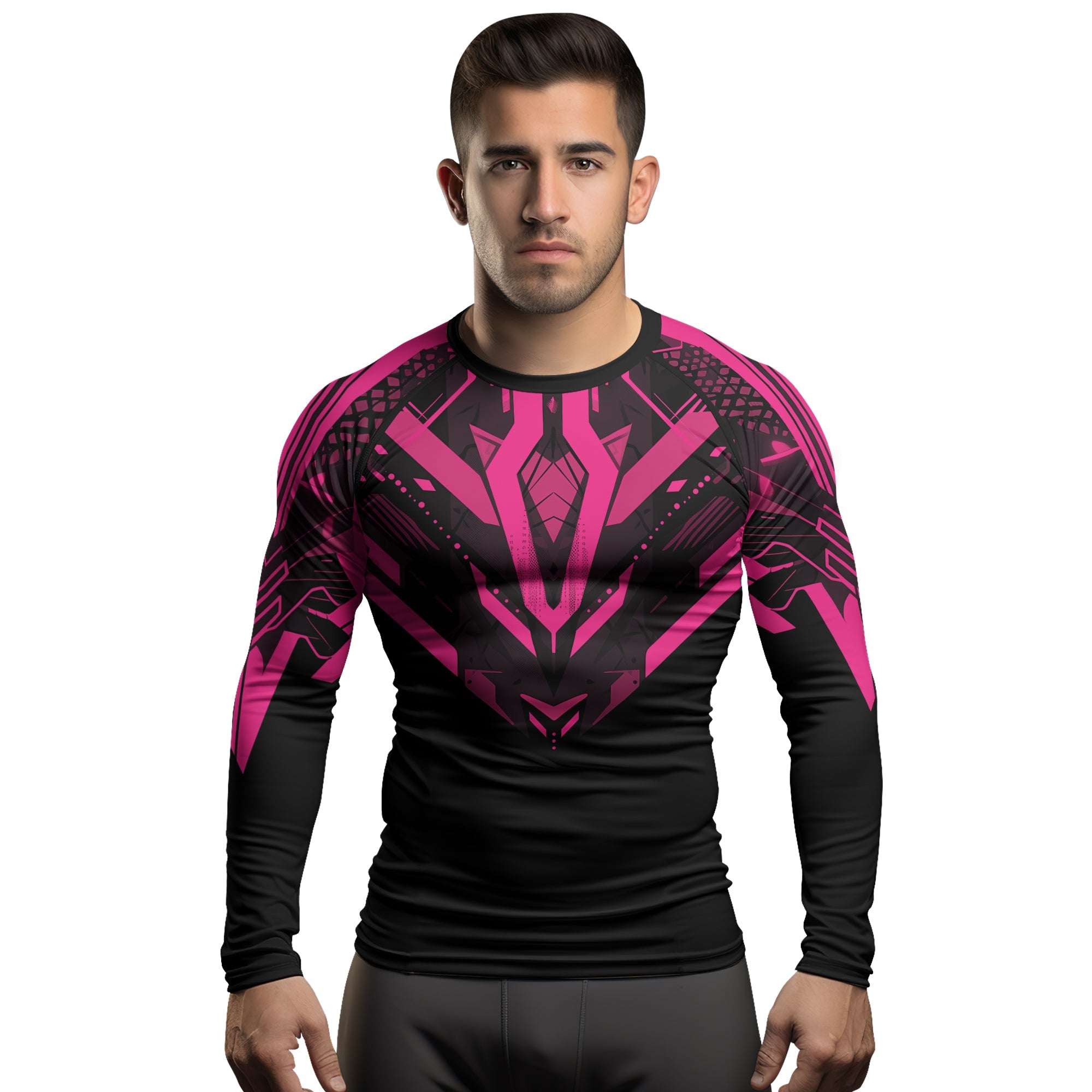 Rashninja Cyber Mech Guardian Men's Long Sleeve Rash Guard