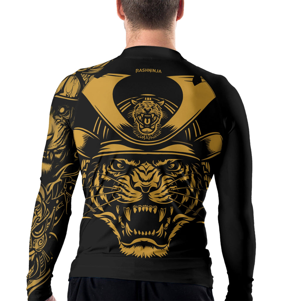 Rashninja Tiger Samurai Men's Long Sleeve Rash Guard