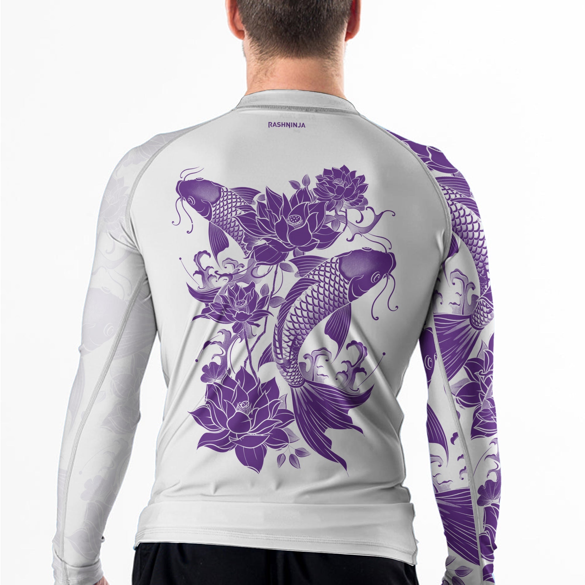 Rashninja Samurai Koi Harmony Men's Long Sleeve Rash Guard