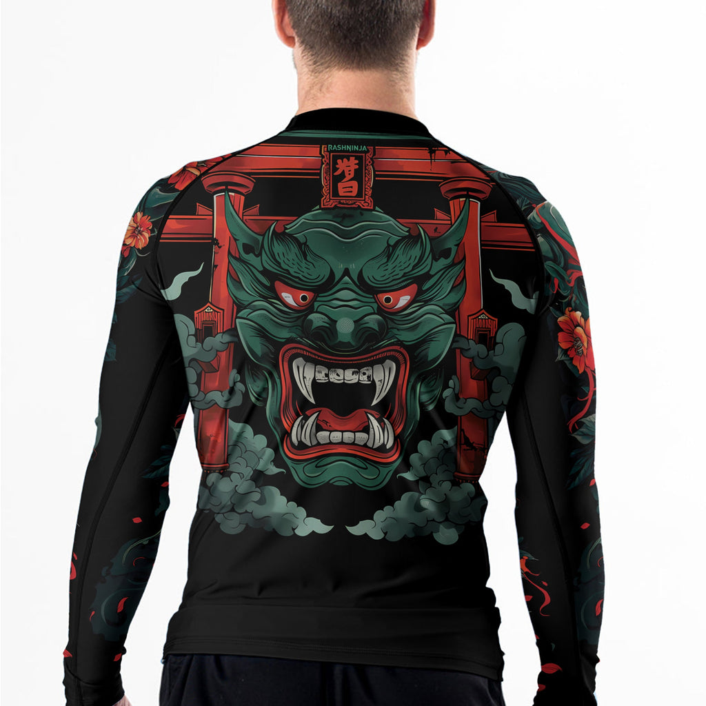 Rashninja Samurai Oni Wrath Men's Long Sleeve Rash Guard
