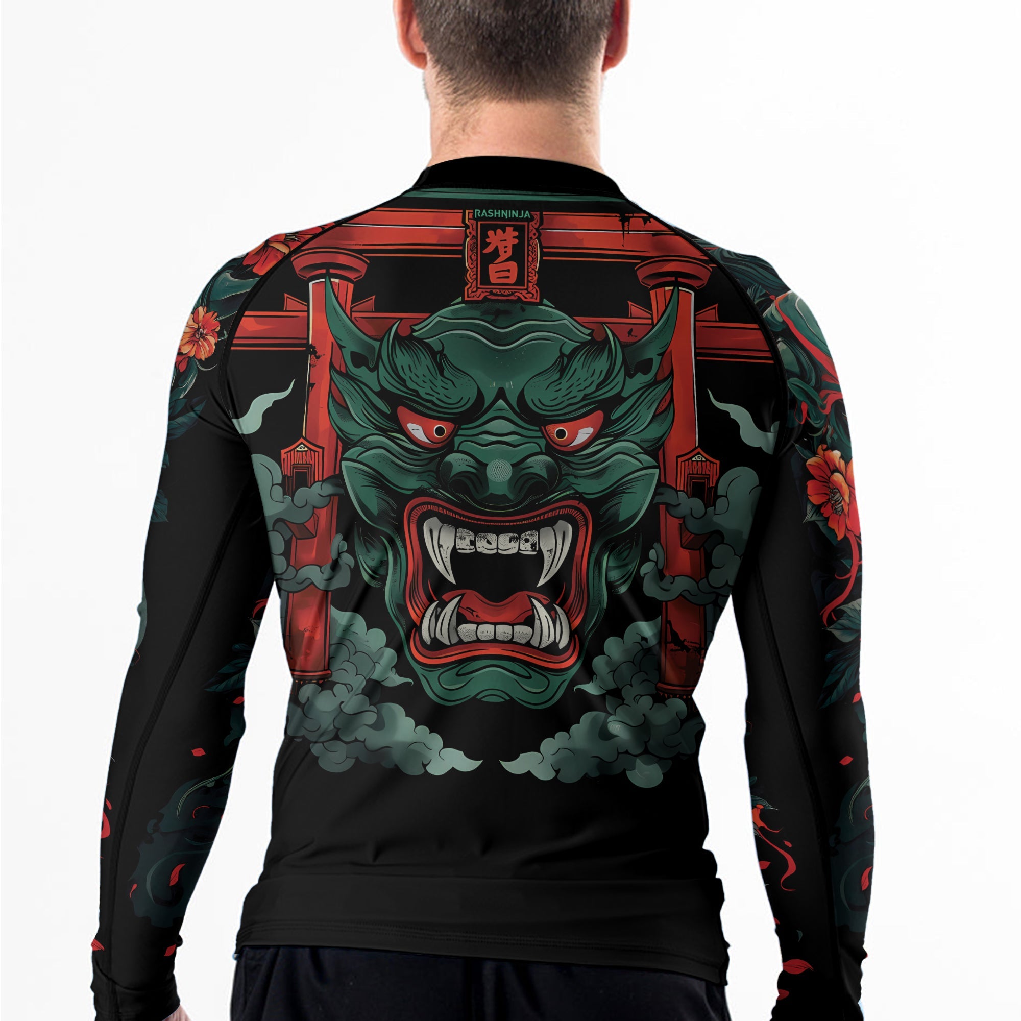 Rashninja Samurai Oni Wrath Men's Long Sleeve Rash Guard
