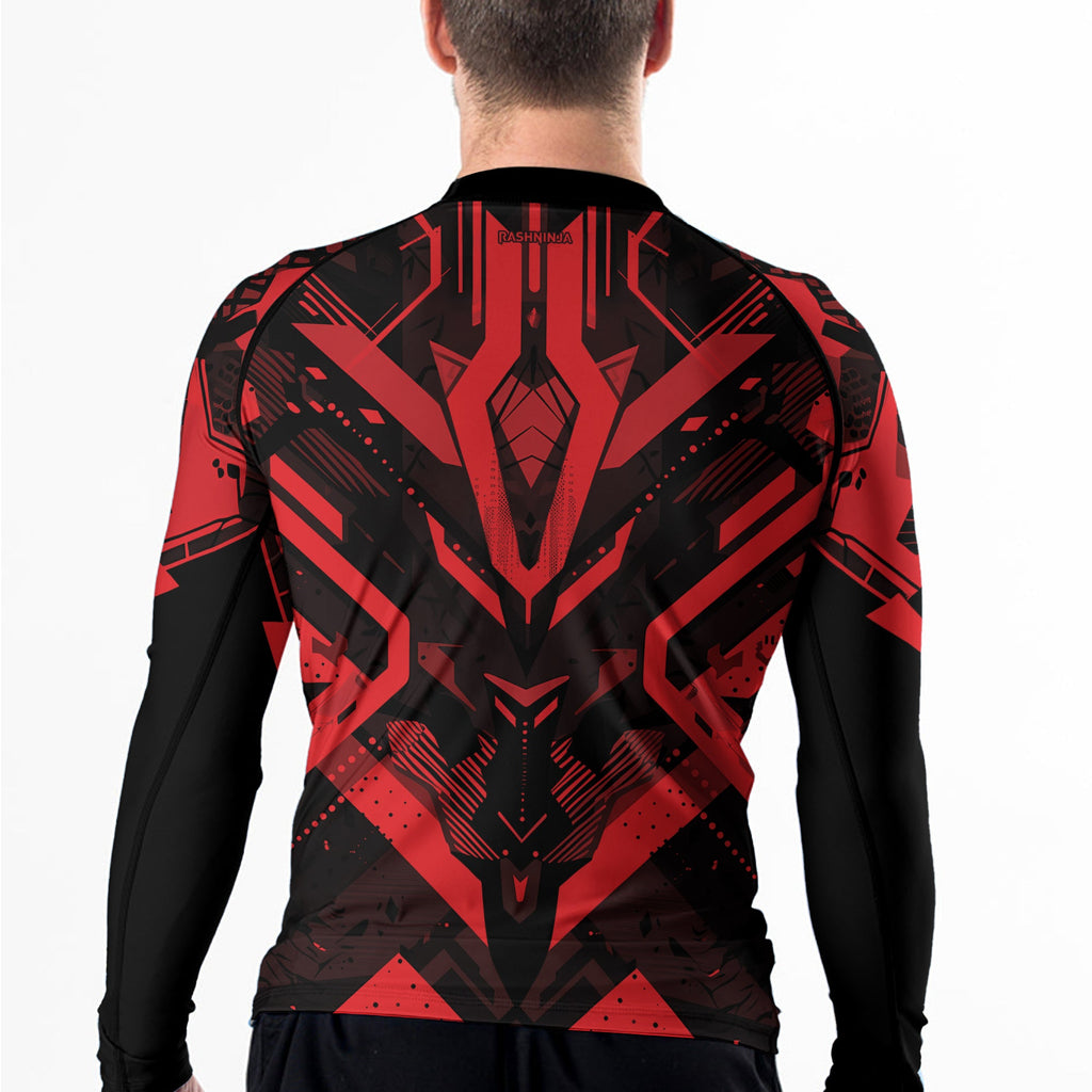 Rashninja Cyber Mech Guardian Men's Long Sleeve Rash Guard